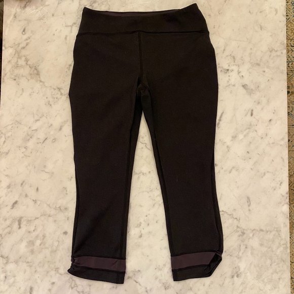 LN Lucy Hatha Collection Black Gray Leggings Small - Picture 1 of 5